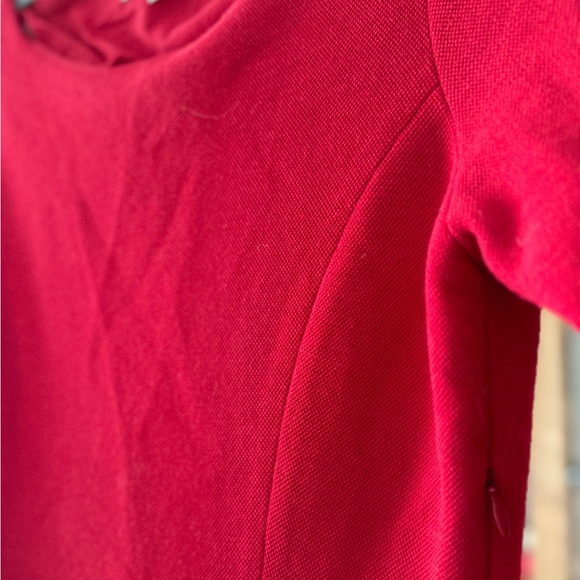 Vintage Sandro Bodycon Red Dress, Sz1 - Picture 5 of 5